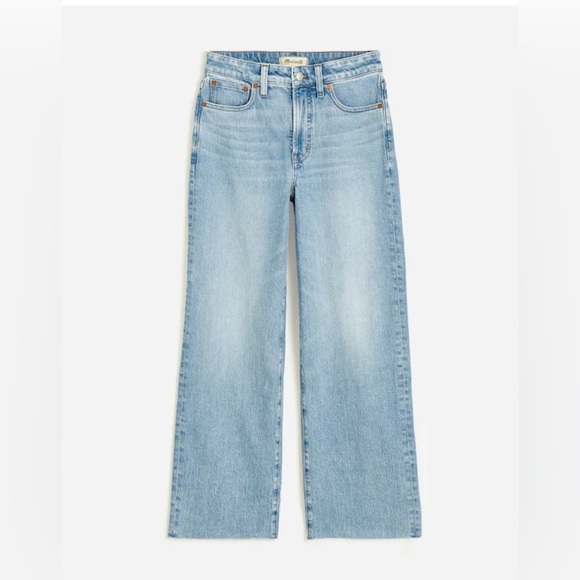 Madewell The Curvy Vintage Wide-Leg Crop Jeans - Altoona Wash Size 27 Petite - Picture 8 of 9